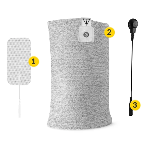 Vodivá páska pro elektrostimulaci lokte