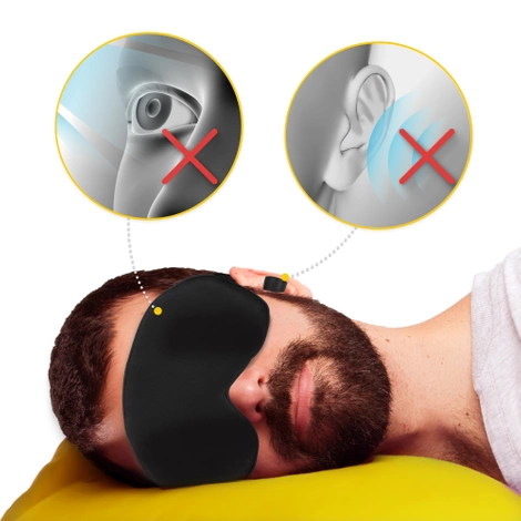 Hedvábná maska na spaní