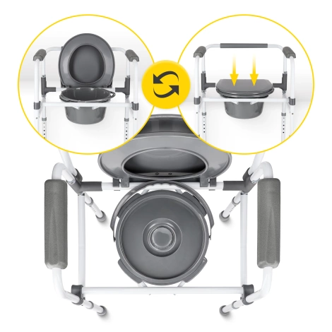 Toaletní křeslo 3 v 1 s nastavením výšky