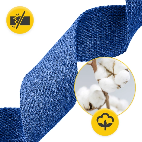 Popruh na jógu tmavě modrý