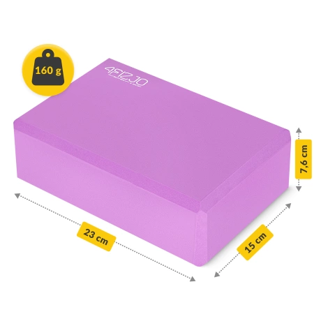 Pěnový blok na jógu růžový