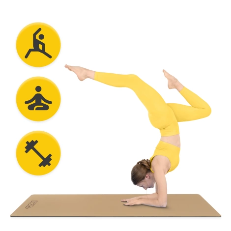 Korková podložka na jógu YOGA MAT 4 mm