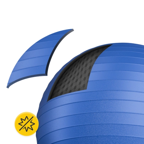 Nafukovací gymnastický míč 65 cm modrý