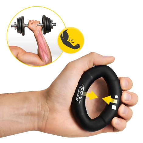 Silikonový posilovač zápěstí černý