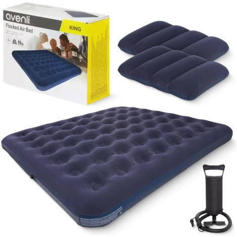 Nafukovací matrace pro jednoho Avenli 191 x 99 x 22 cm + Pumpa a polštáře