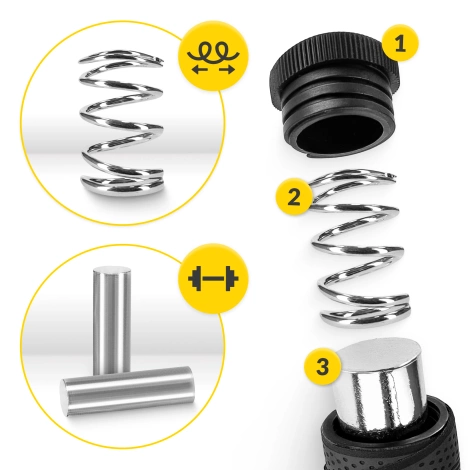 Boxerské švihadlo se zátěží 3 m černé