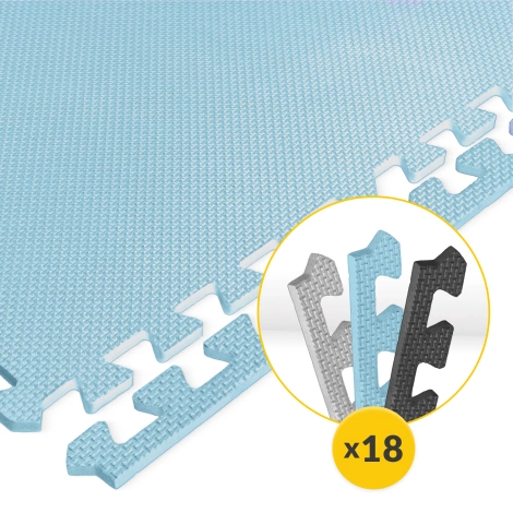 Sada 9 podložek na cvičení puzzle - "Blankytné nebe"