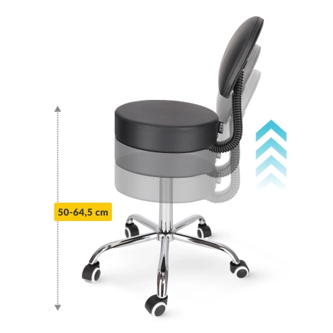 Otočná masážní stolička s opěrkou PURE+