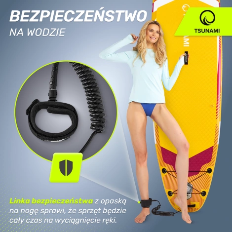 Nafukovací paddleboard SUP TSUNAMI 350cm T15 žlutý