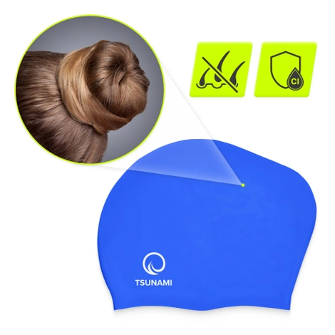 Plavecká čepice unisex TSUNAMI tmavě modrá