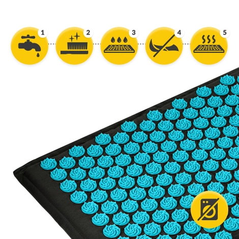 ECO akupresurní podložka s polštářem XL modrá