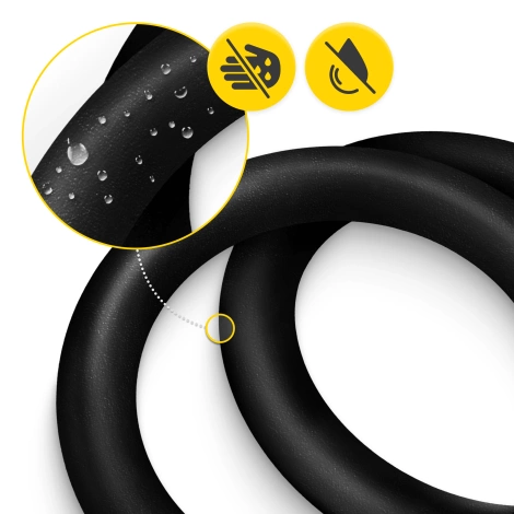 Gymnastické kruhy ABS černo-růžové