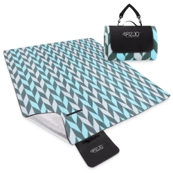 Pikniková deka s izolační vrstvou 200 x 200 cm rybí kost