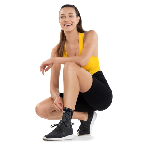 Elastická bandáž hlezenního kloubu XL šedá