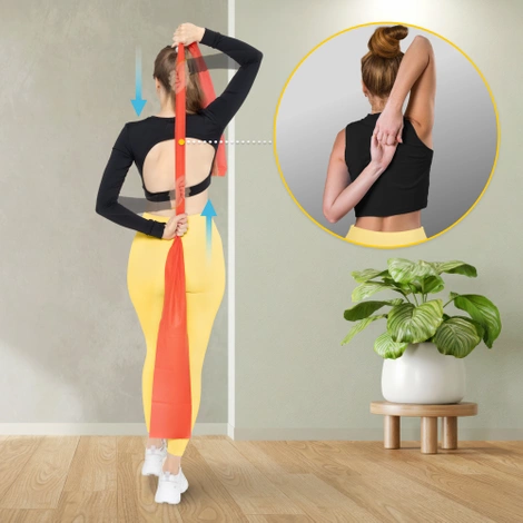 Sada rehabilitačních pásek FLAT BAND 2M 5 ks.