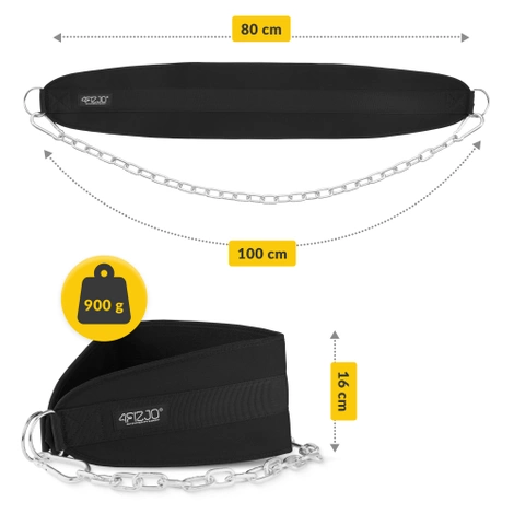 Zátěžový pás Dip Belt 100 cm