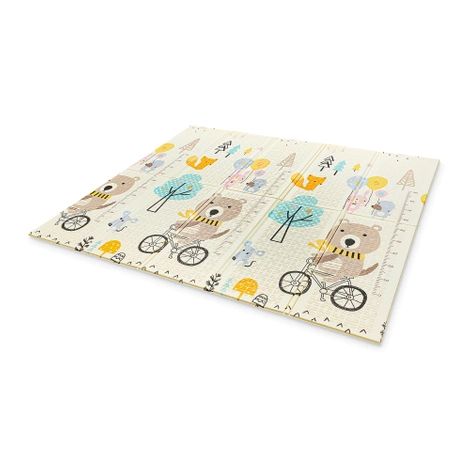 Skládací vzdělávací podložka XXL - "Medvídek na kole"