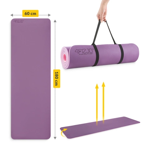 Protiskluzová podložka na cvičení TPE 0,6 cm