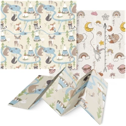 Skládací vzdělávací podložka XXL "Boho dream" 200 x 180 cm