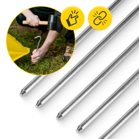 Ocelové stanové kolíky 10 ks.