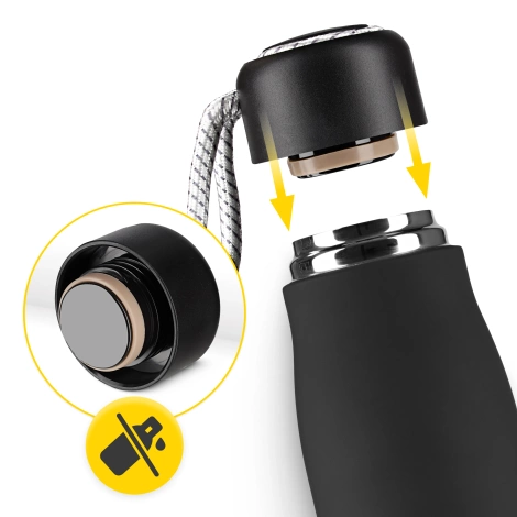 Termoláhev 540 ml s páskem černá