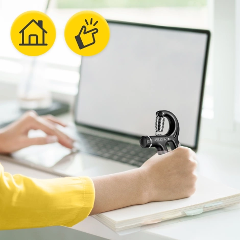 Nastavitelný posilovač zápěstí šedý