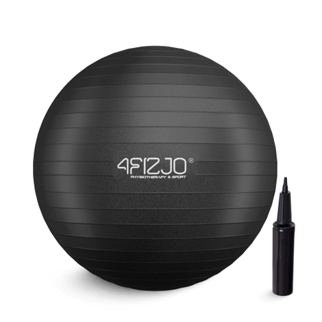 Nafukovací gymnastický míč 65 cm černý