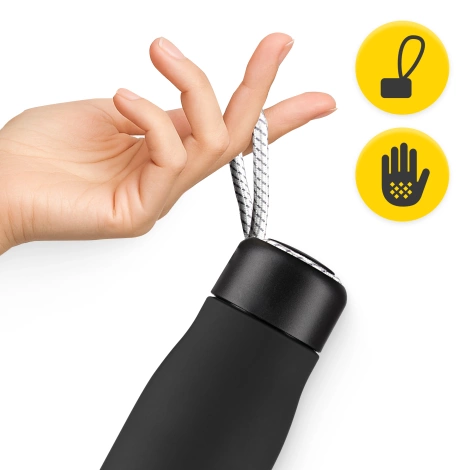 Termoláhev 540 ml s páskem černá