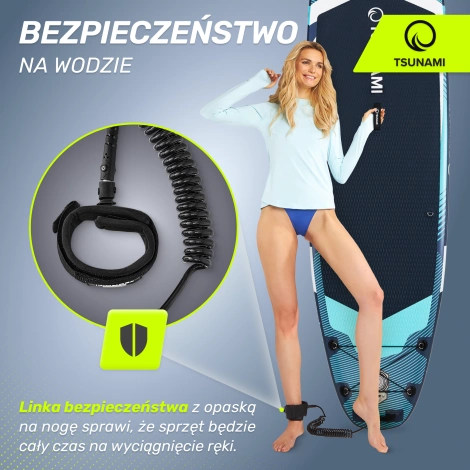 Nafukovací paddleboard SUP TSUNAMI 350cm T12 tmavě modrý