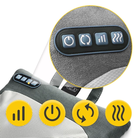 Masážní polštář s vyhříváním LITE šedý