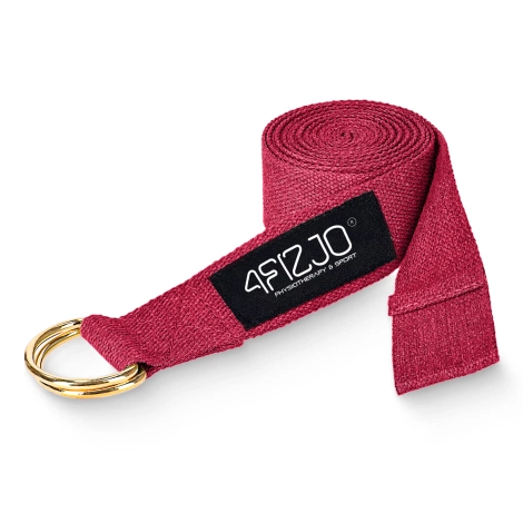 Popruh na jógu červený