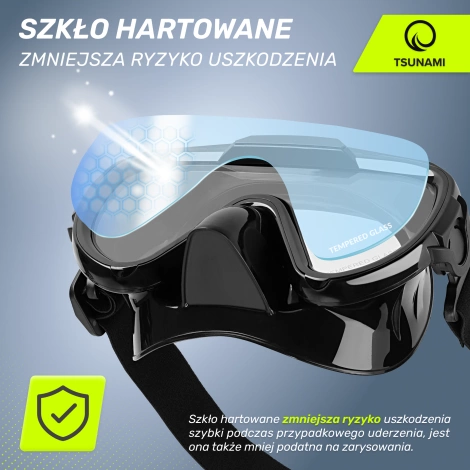 Potápěčská maska na šnorchlování TSUNAMI