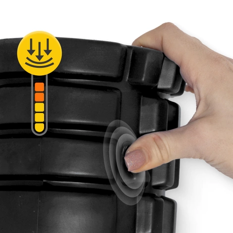 Masážní válec s výstupky EVA 45 cm černý