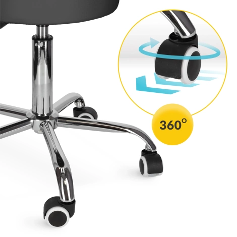 Otočná masážní stolička s opěrkou PURE+