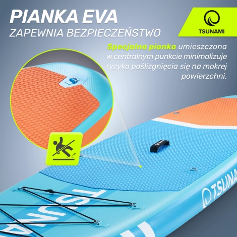 Nafukovací paddleboard SUP TSUNAMI 320cm T02 modrý