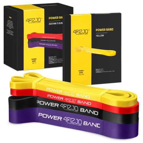 Sada odporových gum POWER BAND 4 ks.