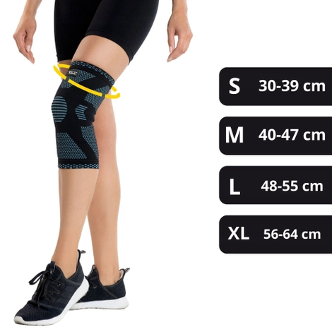 Elastická bandáž na kolenní kloub M modrá