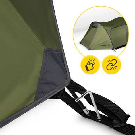 Turistický stan pro tři PRIME TRIO MOUNTAIN GOAT