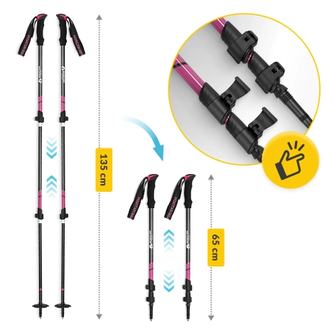 Skládací trekové hole PEAK+ MOUNTAIN GOAT