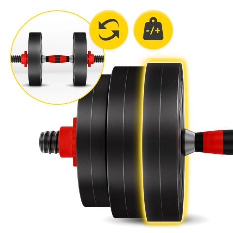 Nakládací činkový set 2 x 10 kg