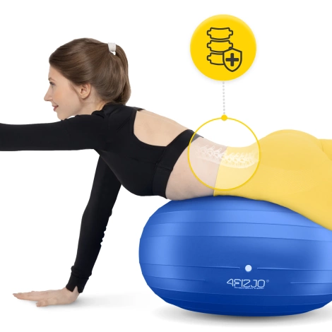 Gimnastický míč DONUT AIR BALL modrý