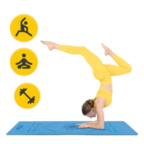 Kaučuková podložka na jógu YOGA MAT 4 mm