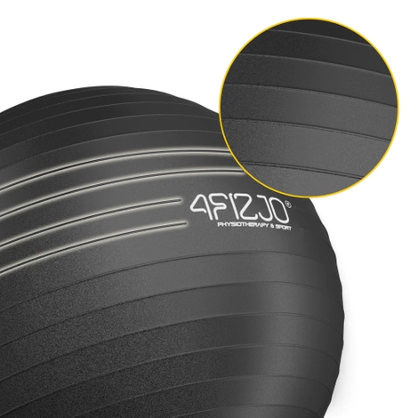 Nafukovací gymnastický míč 55 cm černý