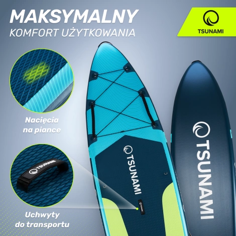 Nafukovací paddleboard SUP PRO TSUNAMI 350 cm T14 modrý