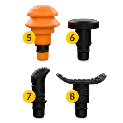 Sada 8 koncovek pro masážní pistoli
