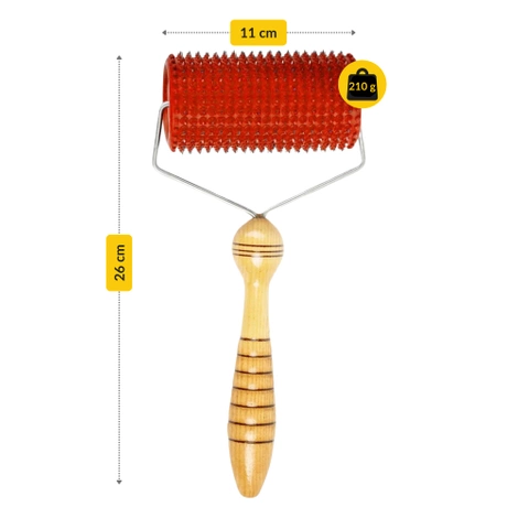 Masážní váleček Lyapko 5,0 bez niklu červený