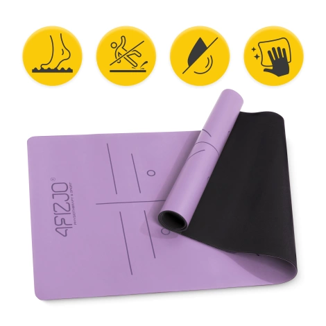 Kaučuková podložka na jógu YOGA MAT 4 mm