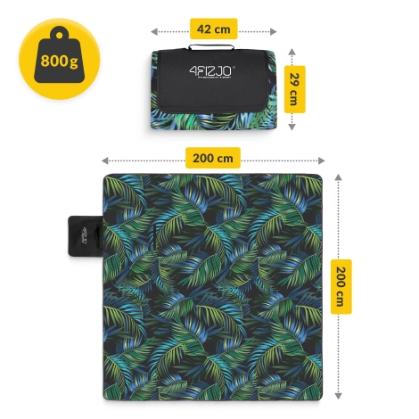 Voděodolná pikniková deka 200 x 200 cm