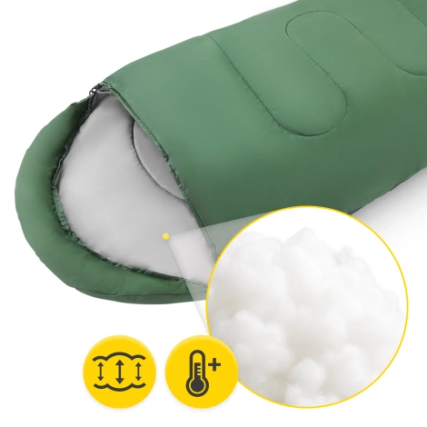 Cestovní spací pytel mumie Mountain Goat STANDARD zelený