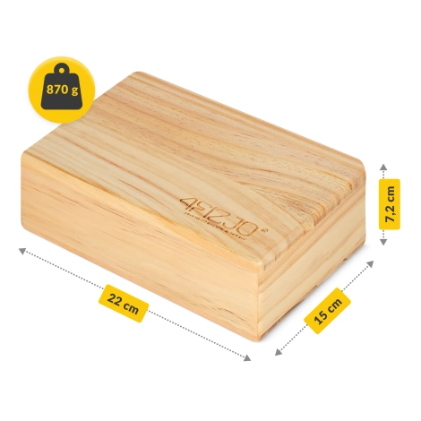 Blok na jógu dřevěný